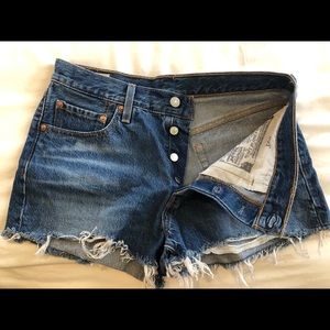 Levi’s distressed cutoff shorts-worn ONCE!